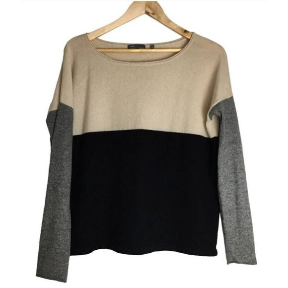 Vince Colorblock Wool & Cashmere Sweater Size Small - Picture 4 of 5